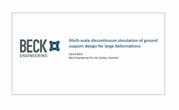 What modelling methods can be used to simulate the mine deformation, drive behaviour and support system in underground mines?