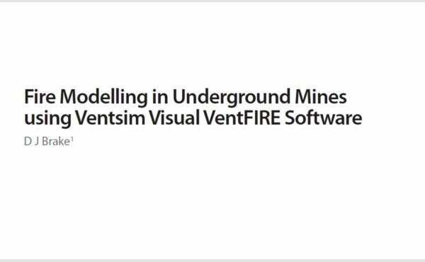 How does fire modelling in Underground Mines using Ventsim Software look like?