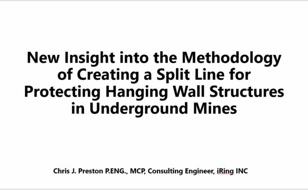 How can a split line be created for Protecting Hanging Wall Structures in Underground Mines?