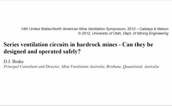 What factors are driving the trend towards series ventilation circuits and what problems this is introducing in terms of both ventilation design and operations ?