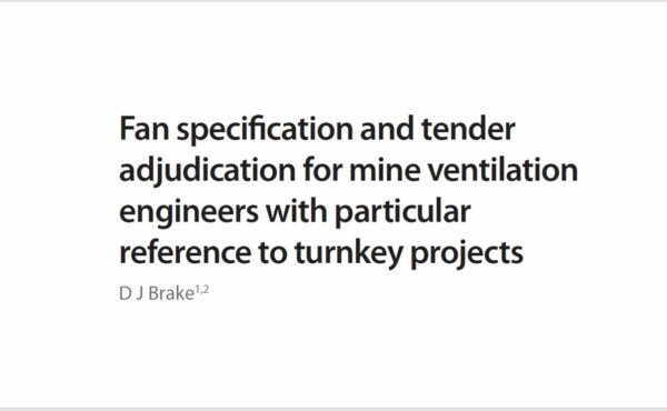 What is the process for tender adjudication for mine ventilation fans that should be followed by Ventilation engineers?