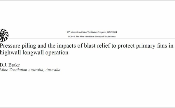 What is pressure piling and how it impacts on pressure spikes at surface fan installations in the event of an underground explosion?