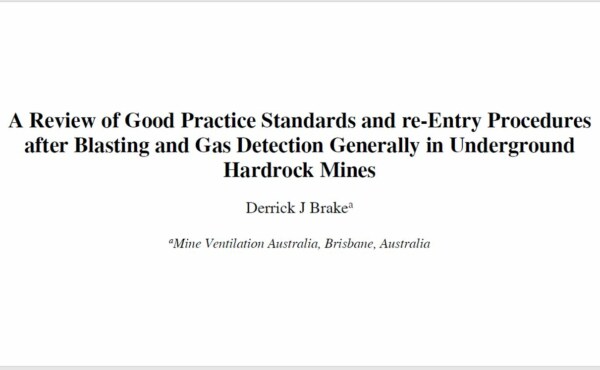 What are good practices and standards after re-entry blast in Underground mine?