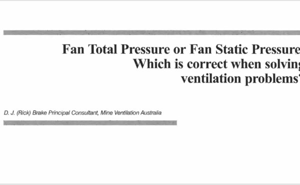 Which is correct when solving ventilation problems? Fan Total Pressure or Fan Static Pressure?