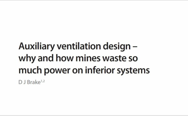 Why and how mines waste so much power on inferior systems for auxiliary ventilation system?