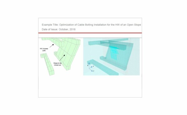 How to optimize Cable Bolting Installation for the HW of an Open Stope?