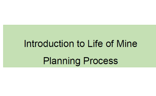 What are the main steps of a life of mine process for Underground Mining Operations?