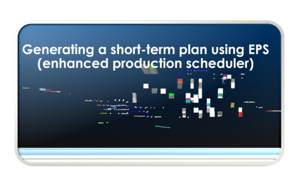 What are the basics steps to generate short term plan using EPS software?