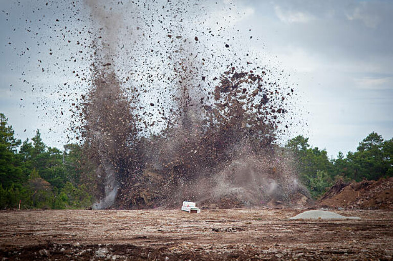 The pipeline blasting