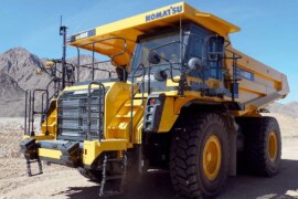 Komatsu unveiled two brand-new mechanical haulers.