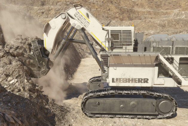 Mining Excavators: the LIEBHERR R9800