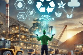 What role does green hydrogen play in decarbonizing mining operations?