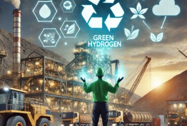 What role does green hydrogen play in decarbonizing mining operations?